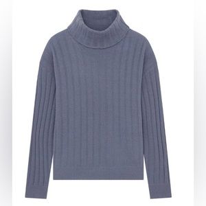 NAADAM Cashmere Relaxed Ribbed Turtleneck